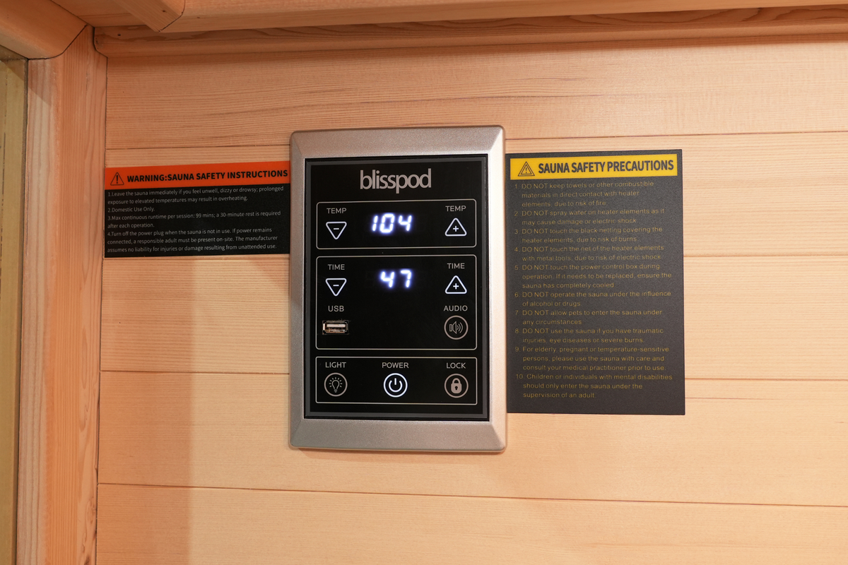 Blisspod Vantaa RED 2 Person Full Spectrum Sauna