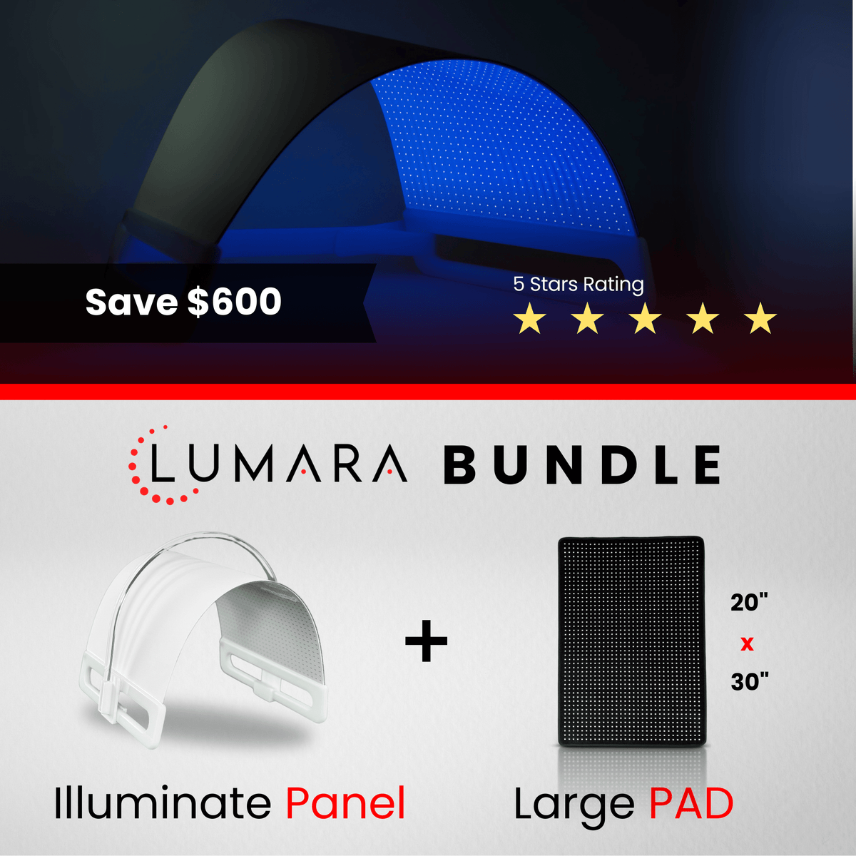 Lumara Illuminate Blue V1 Blue Light Therapy Panel