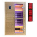 Blisspod Helsinki Series 2-Person Full Spectrum Infrared Sauna | Red Light Therapy | 6 Low-EMF Heaters | Canadian Hemlock