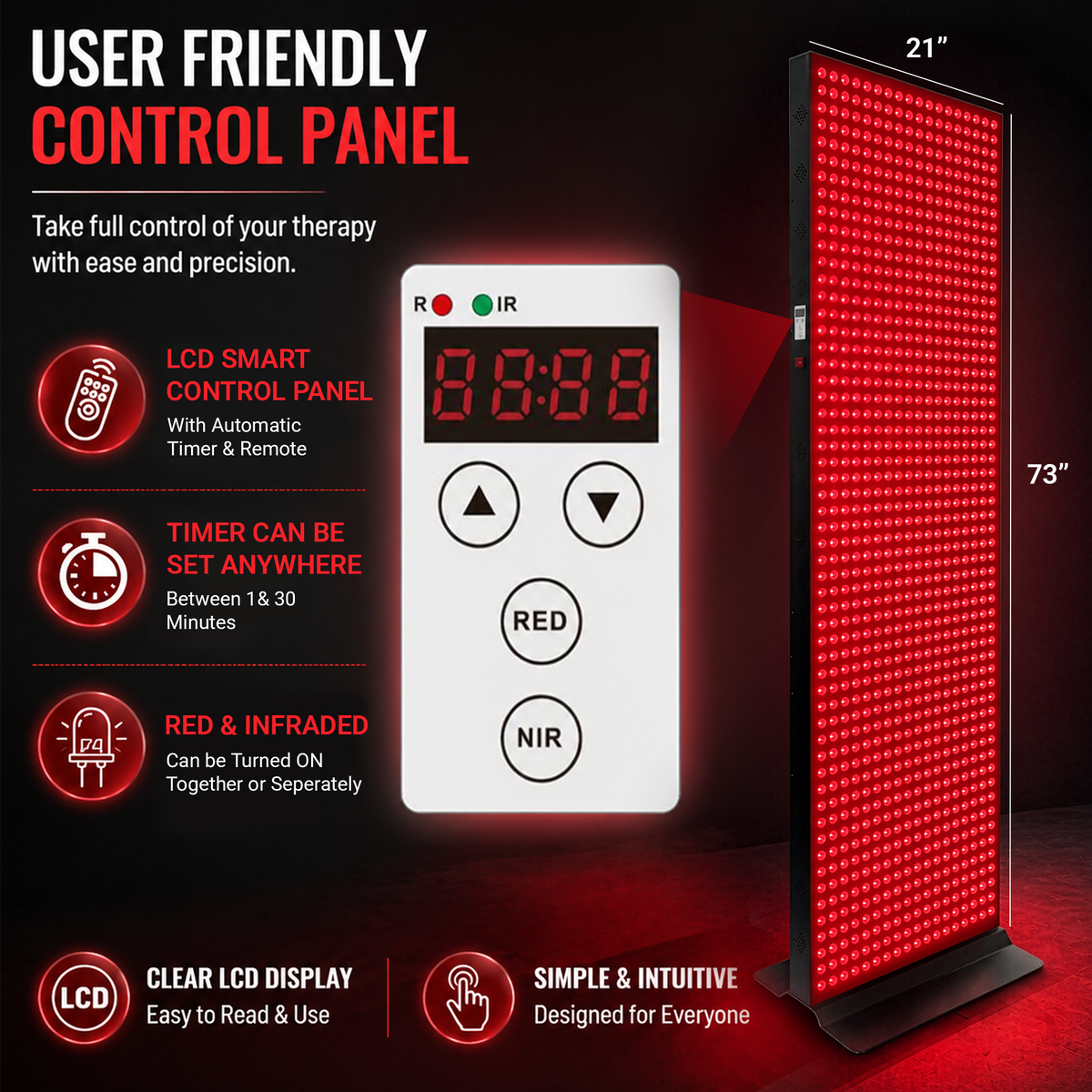 Full Body Red Light Therapy Panel 6 Wavelengths