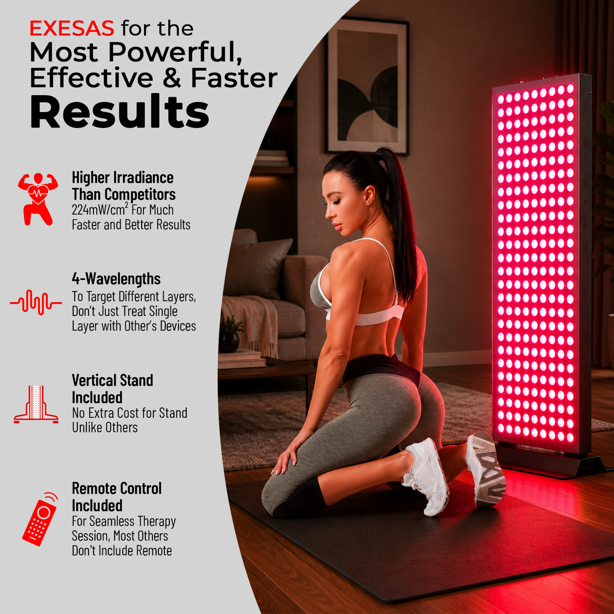 1620W Red Light Therapy Panel 4 Wavelengths