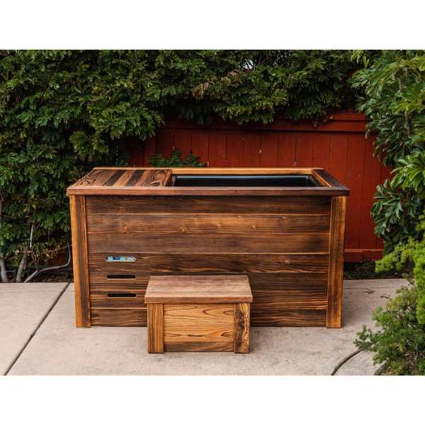 Kooru Cold Plunge Tub | Handcrafted Redwood | Shou Sugi Ban | Ozone Filtration | 1/4 HP Chiller