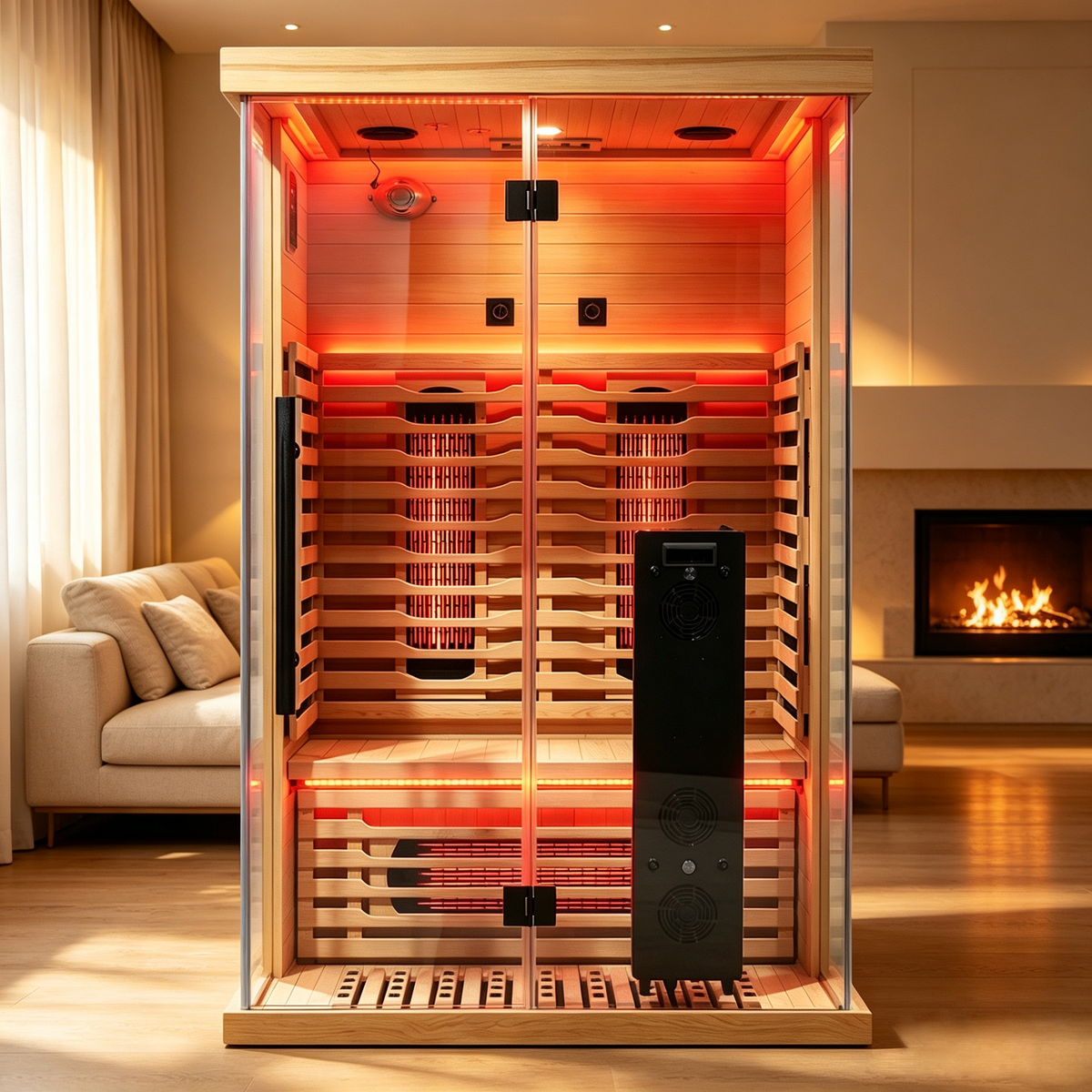 Blisspod Vantaa RED 2 Person Full Spectrum Sauna