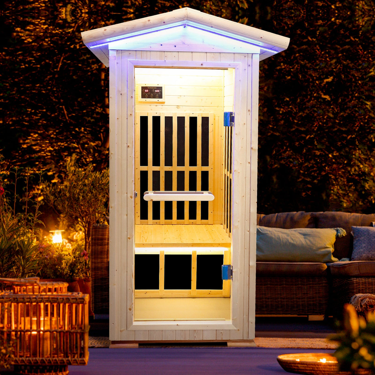 One Person Far Infrared Sauna with 6 Heating Plates