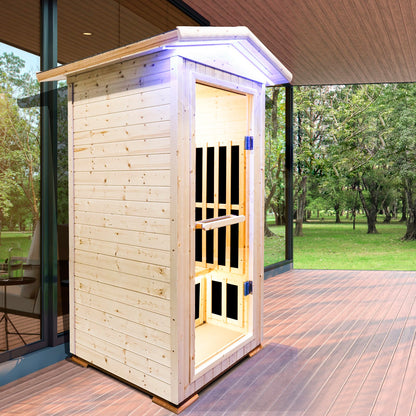One Person Far Infrared Sauna with 6 Heating Plates