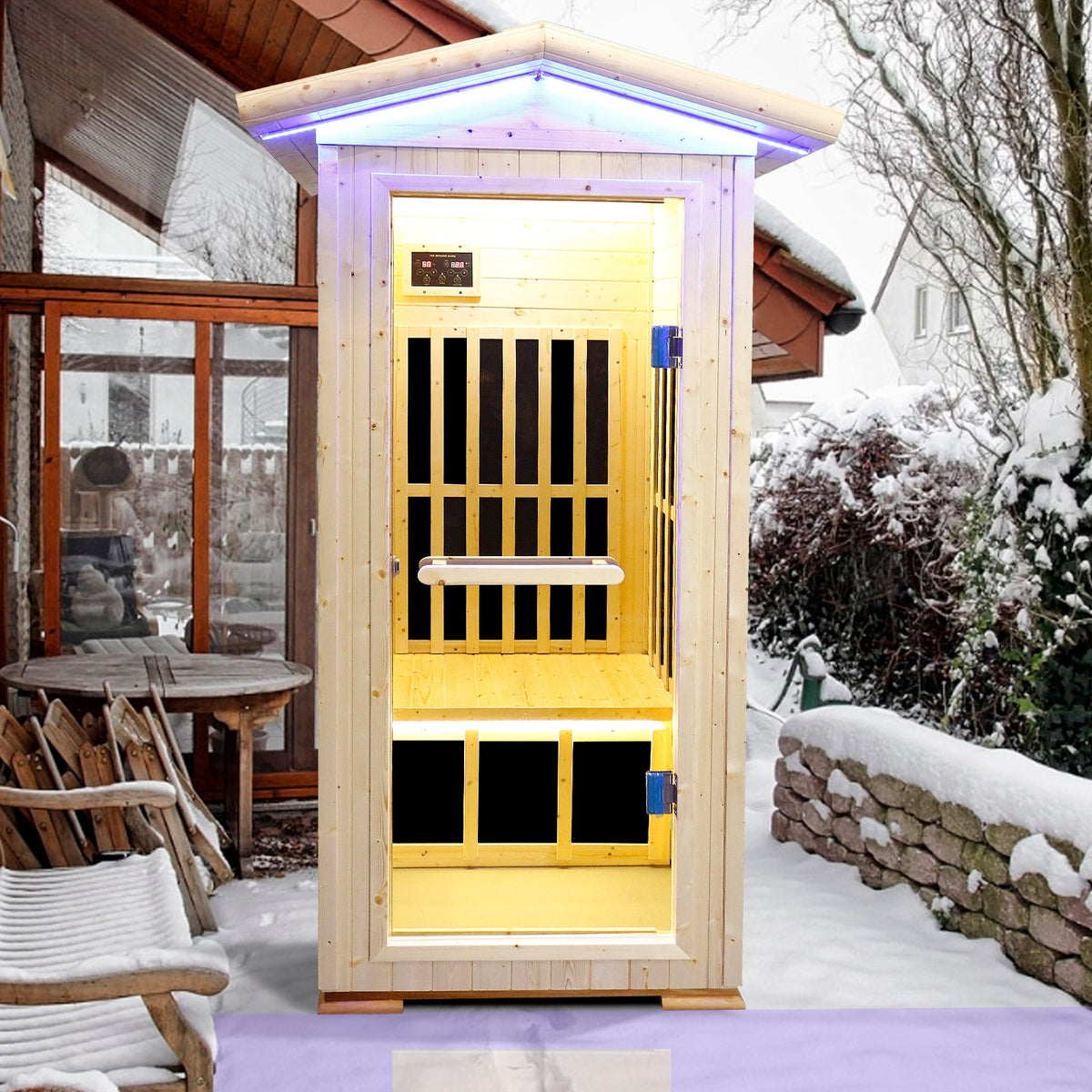 One Person Far Infrared Sauna with 6 Heating Plates