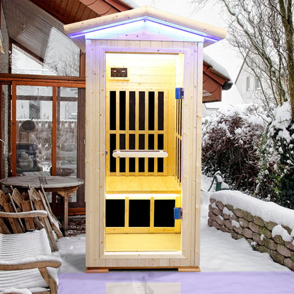 One Person Far Infrared Sauna with 6 Heating Plates