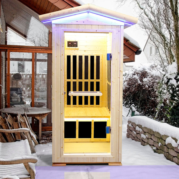 One Person Far Infrared Sauna with 6 Heating Plates