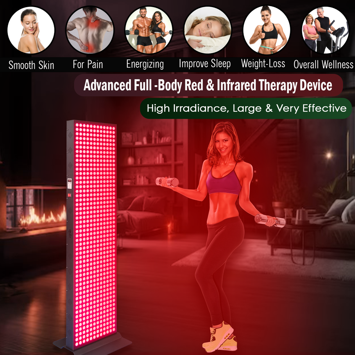 Full Body Red Light Therapy Panel 6 Wavelengths
