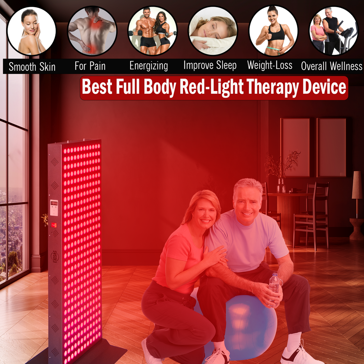 1620W Red Light Therapy Panel 4 Wavelengths