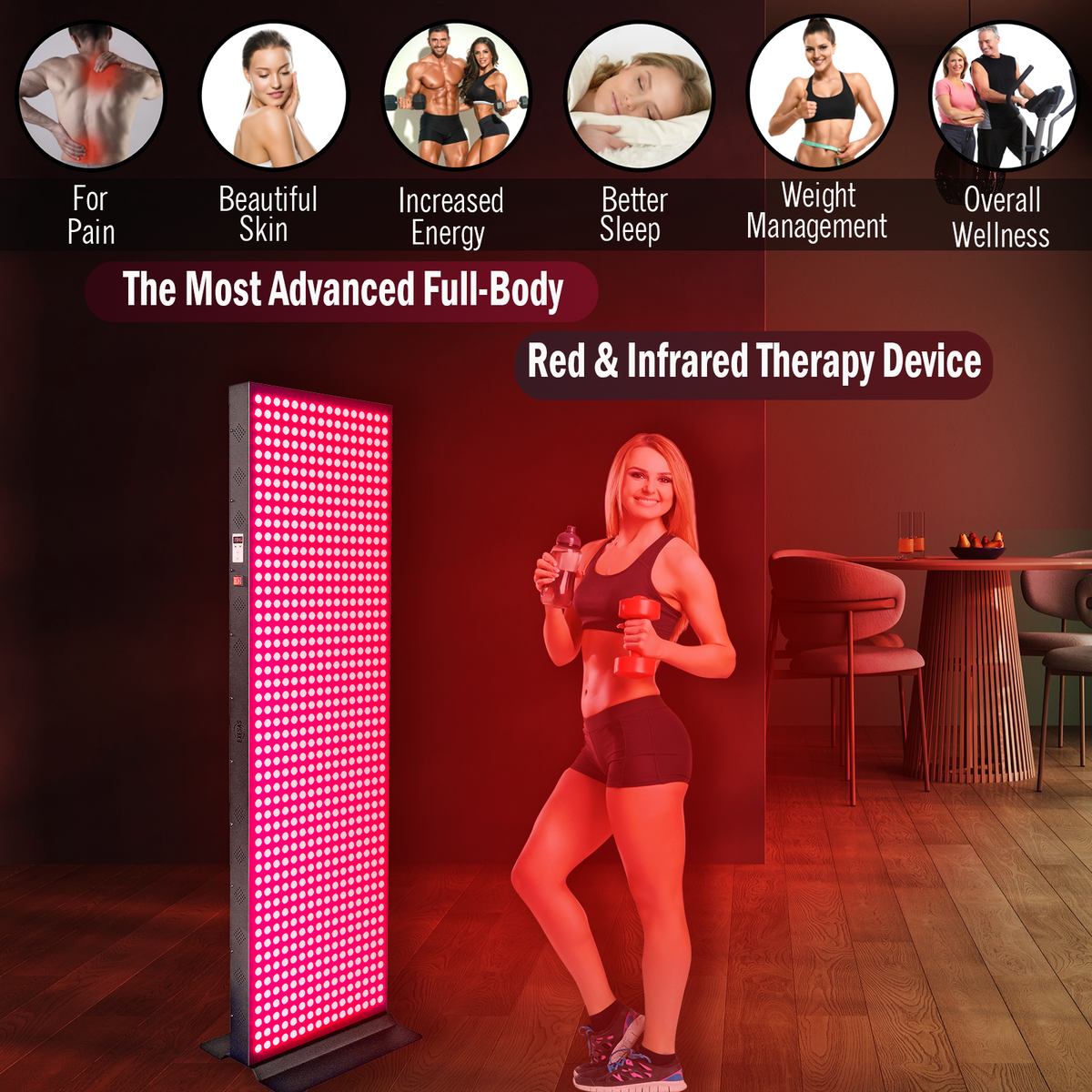 Full Body Red Light Therapy Panel 6 Wavelengths
