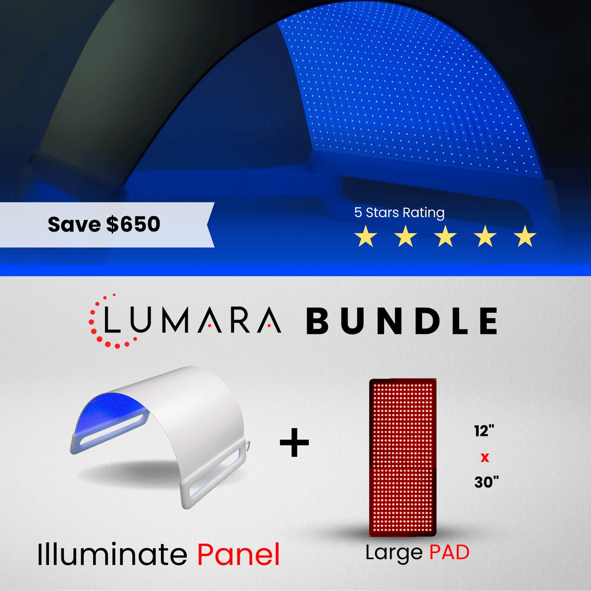 Lumara Illuminate Blue V1 Blue Light Therapy Panel