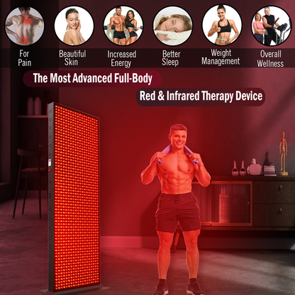 6080W Full Body Red Light Therapy Panel 4 Wavelengths