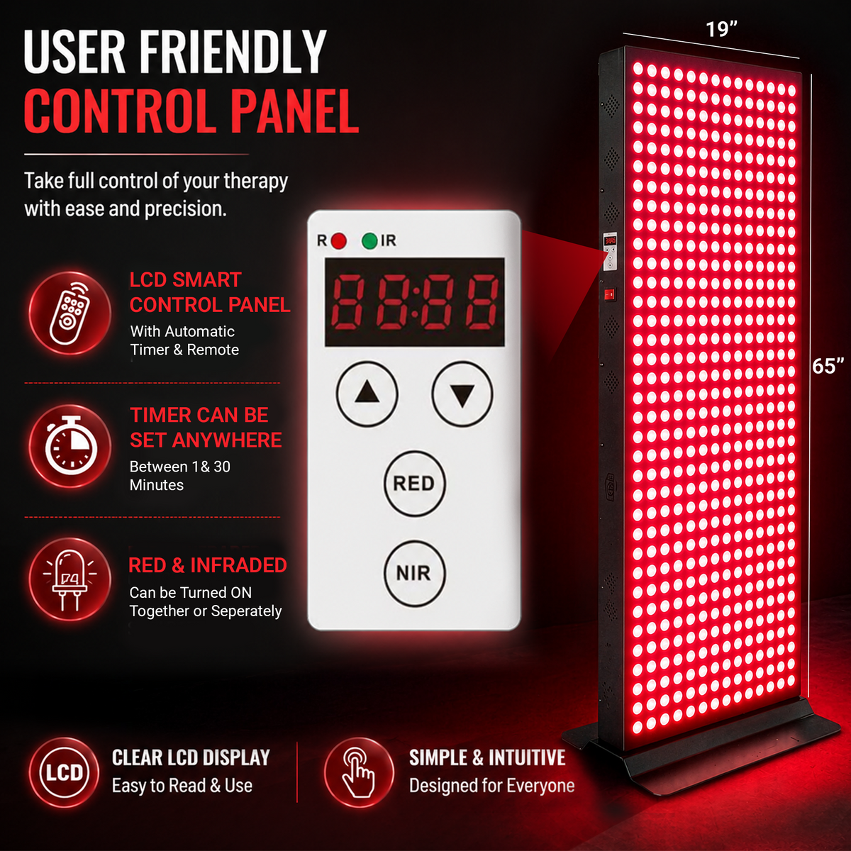 Full Body Red Light Therapy Panel 6 Wavelengths