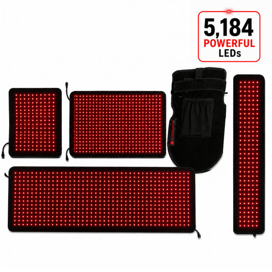 5-Piece Red Light Therapy Kit | 660nm + 850nm | Full-Body and Targeted Coverage