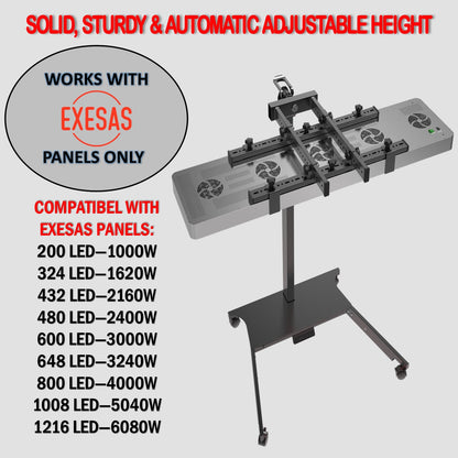 EXESAS Horizontal Vertical Red Light Panel Stand