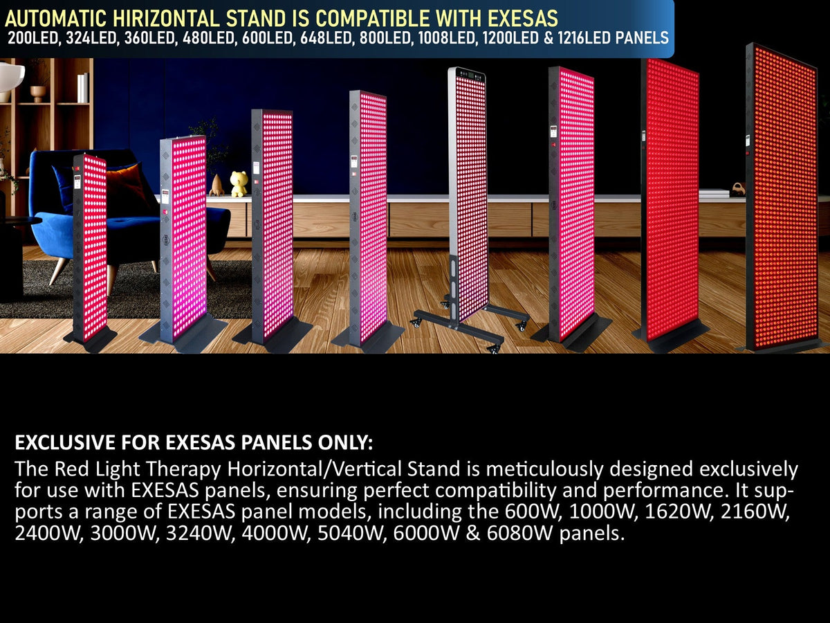 EXESAS Horizontal Vertical Red Light Panel Stand