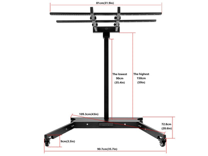 EXESAS Horizontal Vertical Red Light Panel Stand
