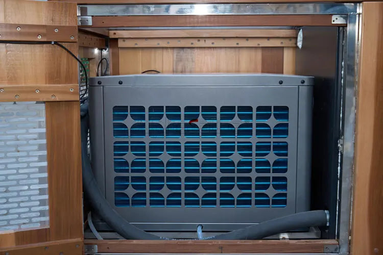 Cedar Cold Plunge with Stainless Steel Liner and 1.5HP Chiller