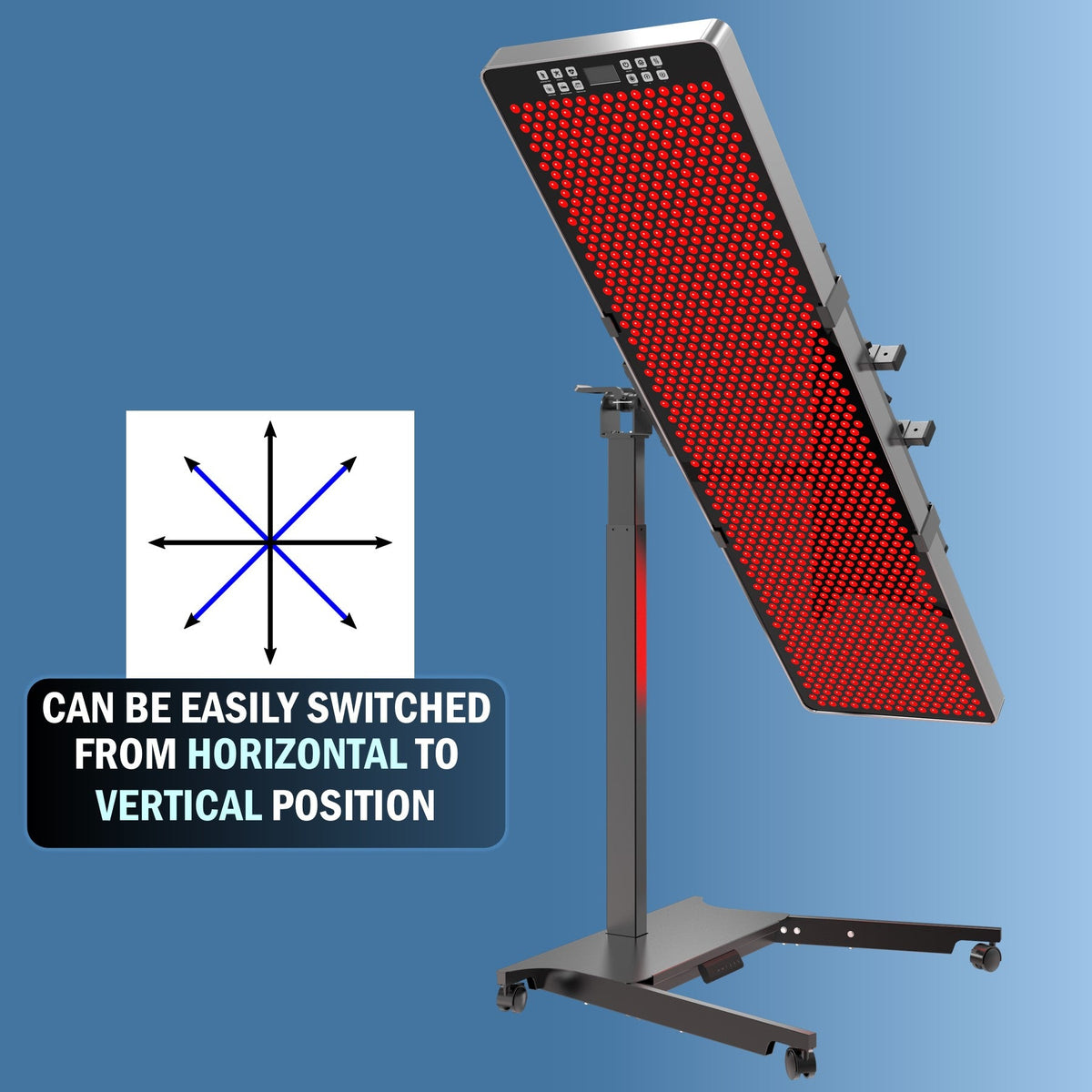 EXESAS Horizontal Vertical Red Light Panel Stand