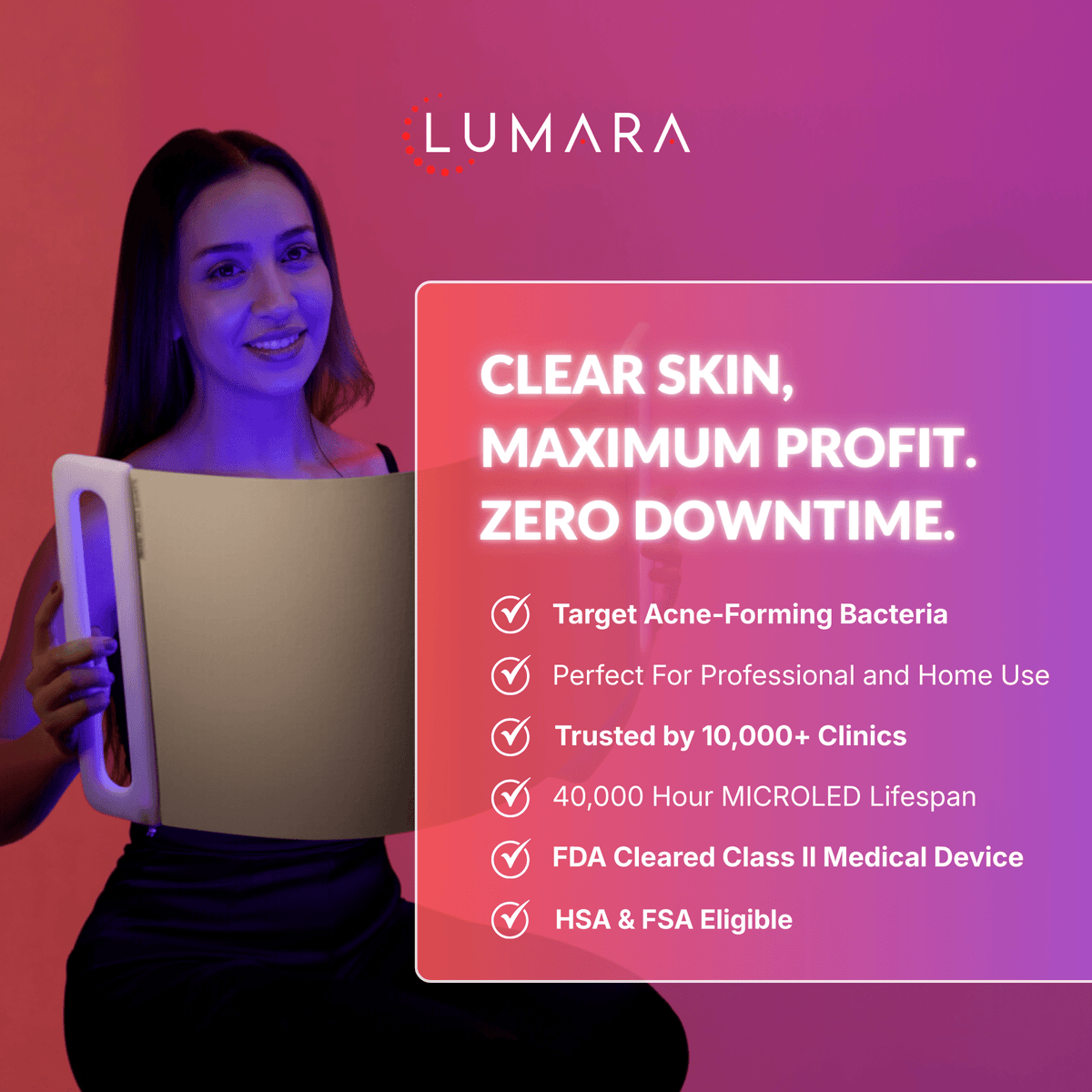 Lumara Illuminate Blue V1 Blue Light Therapy Panel