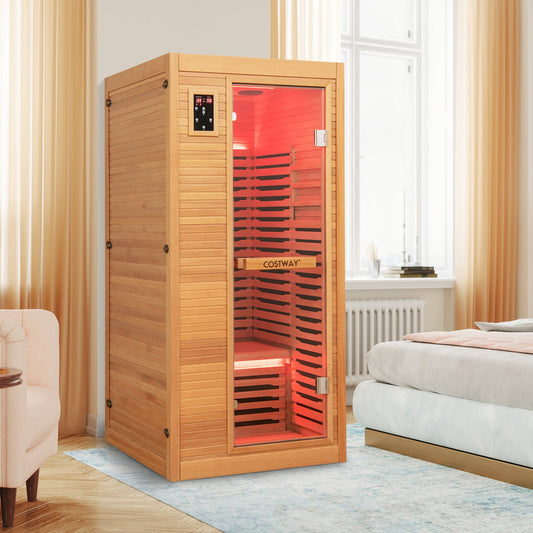 2-Person Far Infrared Sauna | 9 Carbon Heaters | Canadian Hemlock | Dual Control Panels | Bluetooth