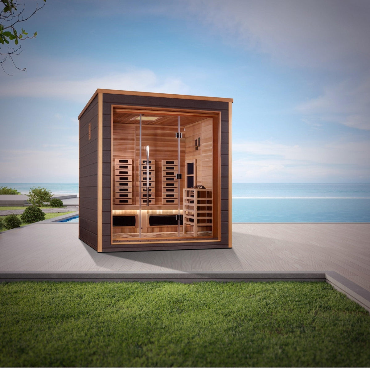 Golden Designs Visby 3 Person Hybrid Sauna