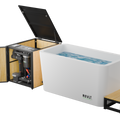 RevX Acrylic X Tub Cold Plunge with LUX High Performance Chiller and Filtration System | 1.5 HP | 34°F–104°F